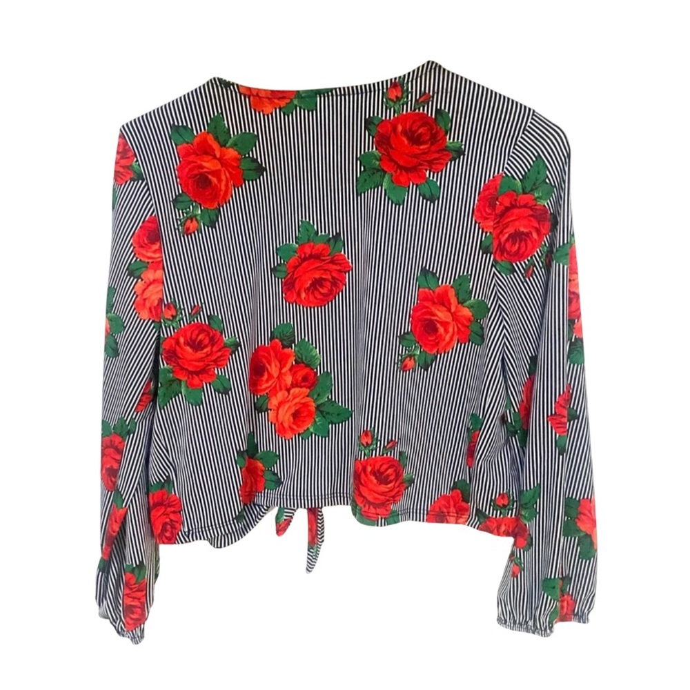 Roses Cropped Cardigan - Picture 2 of 4